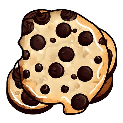 Watercolour Chocolate Chip Cookie Clipart Creative Fabrica