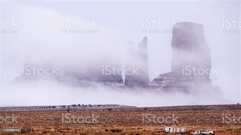 Stagecoach Bear And Rabbit And Castle Rock At Monument Valley Navajo