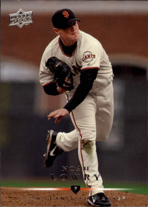 2008 Upper Deck San Francisco Giants Baseball Card 635 Noah Lowry EBay