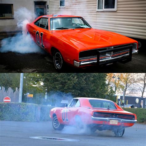 Movie car: General Lee car from Dukes of Hazzard present.