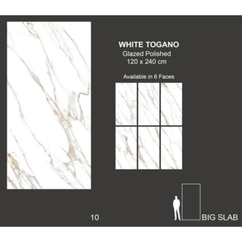 Jual GRANIT BIGSLAB MERK VALENTINO GRESS TIPE WHITE TOGANO UK 120X240CM