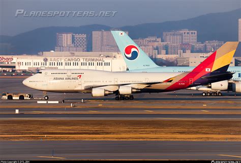 HL7428 Asiana Airlines Boeing 747 48E Photo By ZYTL ZKH ID 1563832