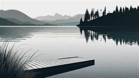 Premium Ai Image Stunning Freshwater Lake Views