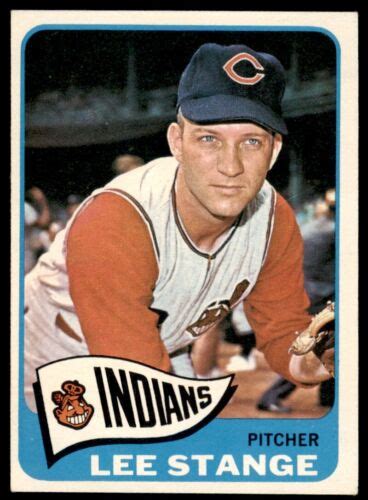 Topps Lee Stange Ex Cleveland Indians Ebay