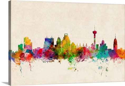 San Antonio Skyline Wall Art, Canvas Prints, Framed Prints, Wall Peels ...