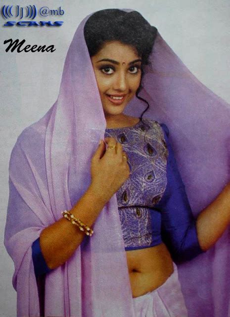 Meena Hot Navel Show In LowSexy Looks In Saree Daily Best And Popular