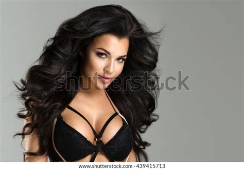 Sexy Attractive Brunette Woman Posing Fashionable Stock Photo Shutterstock