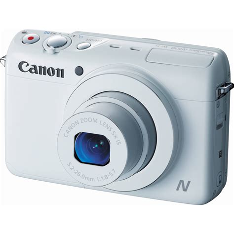 Canon PowerShot N100 Digital Camera (White) 9169B001 B&H Photo