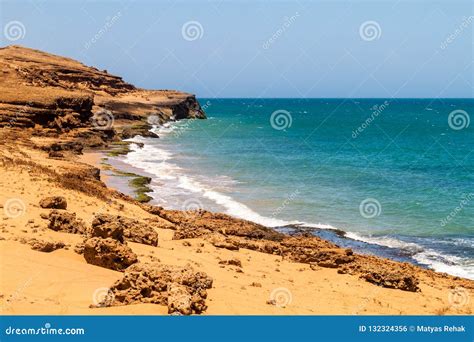 Coast of La Guajira Peninsula Stock Photo - Image of landscape, beach ...