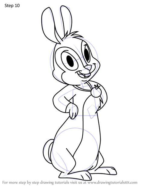 Step By Step How To Draw Veronica Rabbit From Bunnicula