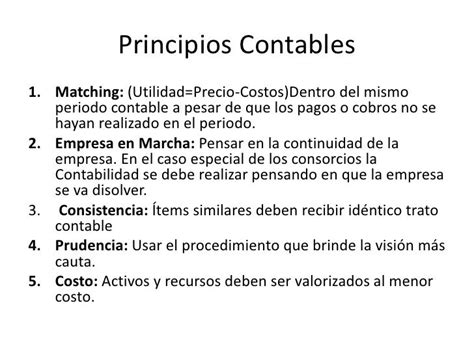 Principios Contables