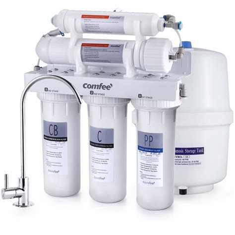 Buy Comfee 5 Stage Reverse Osmosis System Nsf Certified Water Filter For Under Sink Easy Diy