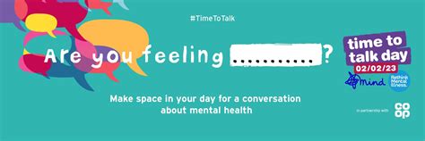 Time To Talk Make Space In Your Day For A Conversation About Mental