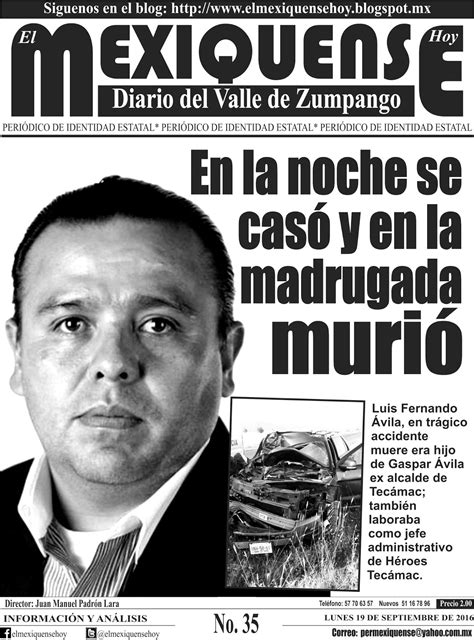 El Mexiquense Hoy MEXIQUENSE DIARIO DEL VALLE DE ZUMPANGO