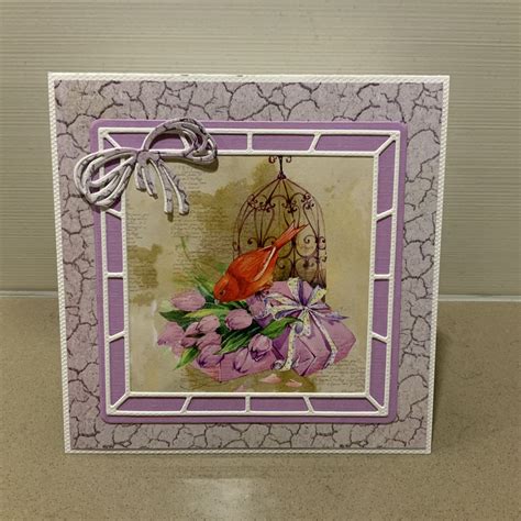 Marianne Design Lavender Square Home Decor Card Crafts Decoration