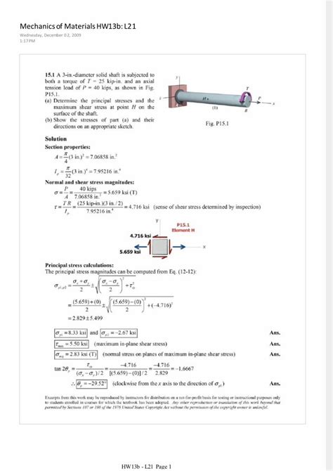 PDF Mechanics Of Materials Ch 15 Solutions DOKUMEN TIPS