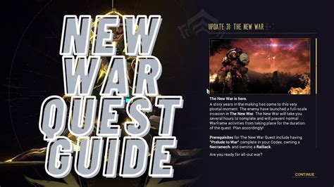 Warframe New War Quest Guide Youtube