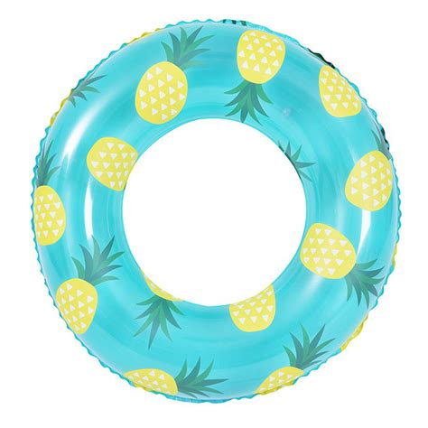 Customized Water Toys Small Pineapple Pattern Pvc Inflatable Swimming Ring China Swimming Ring