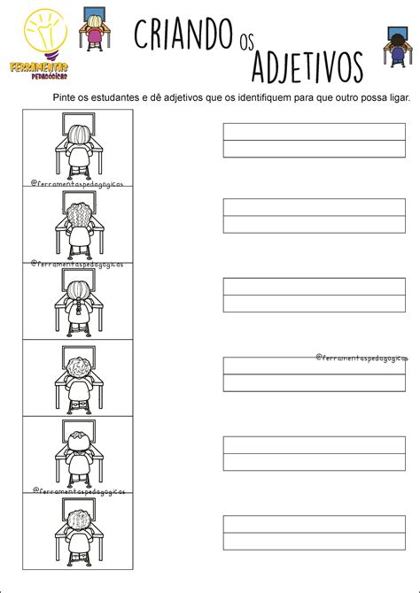 Ferramentas Pedagógicas Criando Os Adjetivos