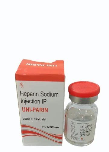 Heparin Sodium Injection at ₹ 155/piece | Heparin Injection in ...