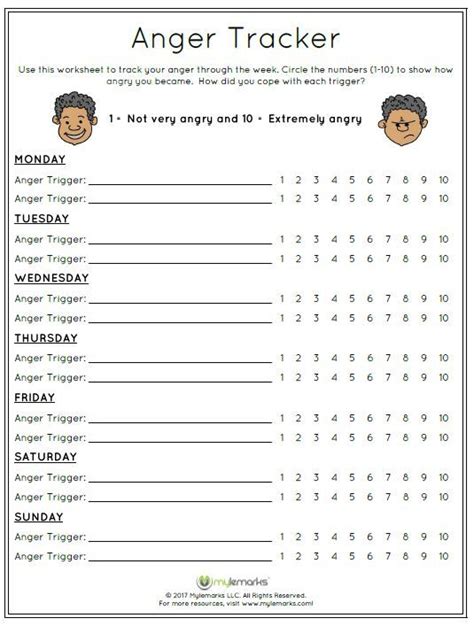 Emotional Triggers Worksheets