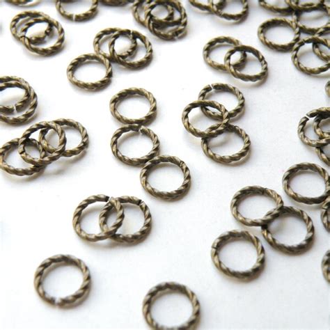 Antique Brass Jump Rings Etsy