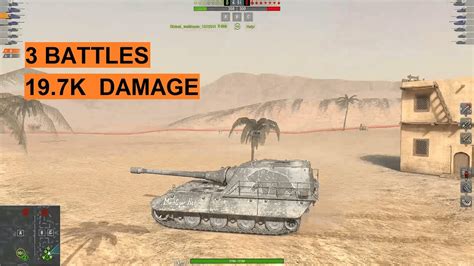 Jagdpanzer E100 World Of Tanks Blitz 3 Battles 19 7k Damage