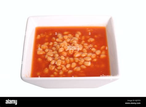 Baked beans photographed in a bowl in studio Stock Photo - Alamy