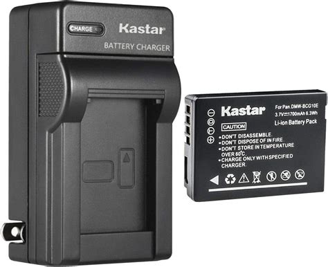 Kastar 1 Pack Dmw Bcg10 Battery And Ac Wall Charger Replacement For Panasonic Lumix