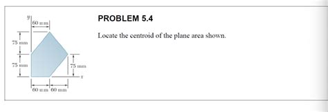 Solved Problem Mm Locate The Centroid Of The Plane Chegg