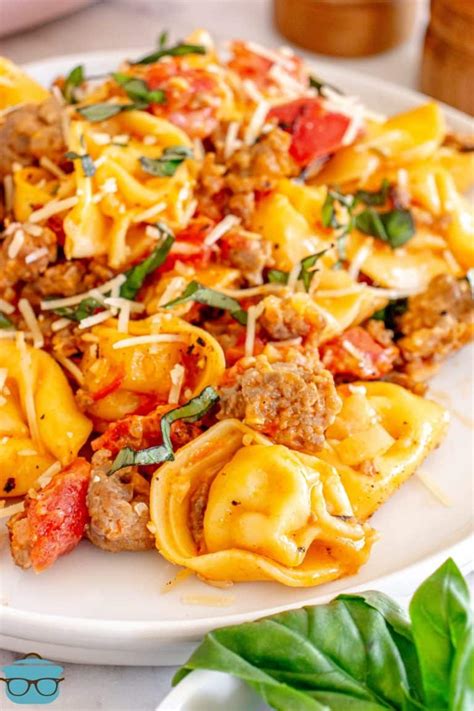 One Pot Sausage And Tortellini The Country Cook