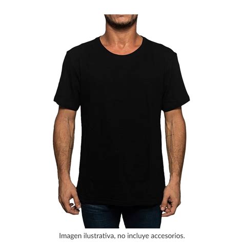 Playera George Talla EG Cuello Redondo Negro Walmart