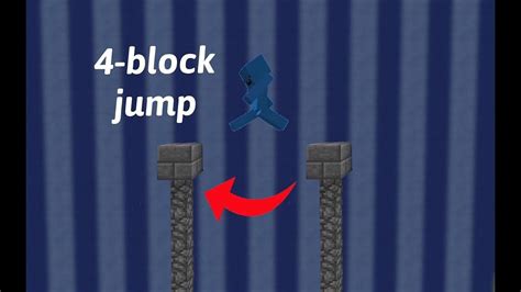 How To Do A 4 Block Jump In Minecraft Parkour