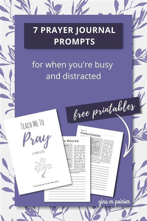 Sign Up 1 Week Of Printable Prayer Journal Prompts In 2021 Prayer