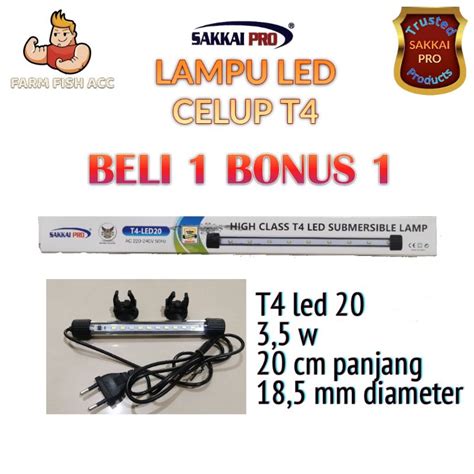 Jual 20 CM LAMPU CELUP T4 LED SAKKAI PRO SKP 20CM Shopee Indonesia