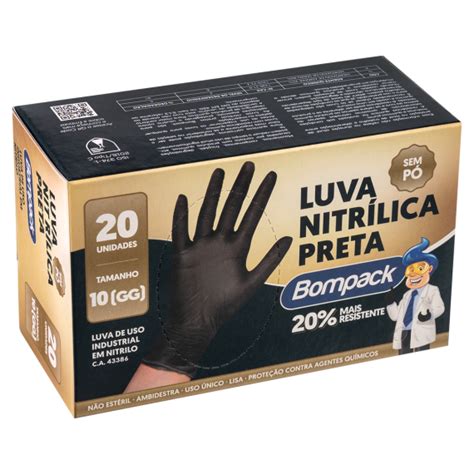 Luva Nitrílica Bompack GG Embrast Indústria e Comércio Ltda