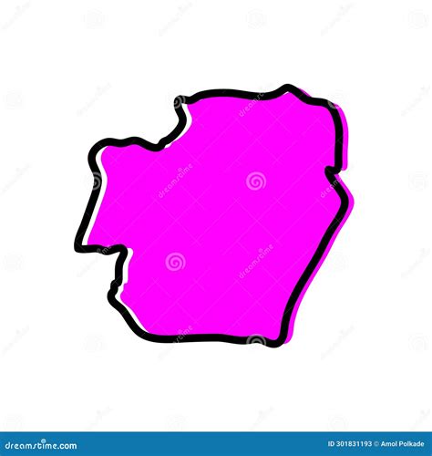 Imo State Of Nigeria Vector Map Illustration Stock Illustration