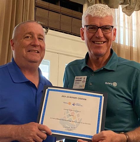 Rotary Citation Awarded Rotary Club Of Saginaw