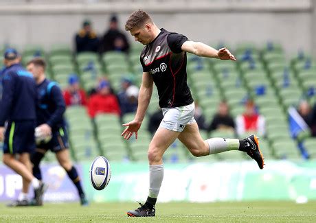 Leinster Vs Saracens Saracens Owen Farrell Redaktionelles Stockfoto