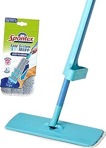 Spontex Easy Max Floor Mop Microfibre Flat Mop With Integrated