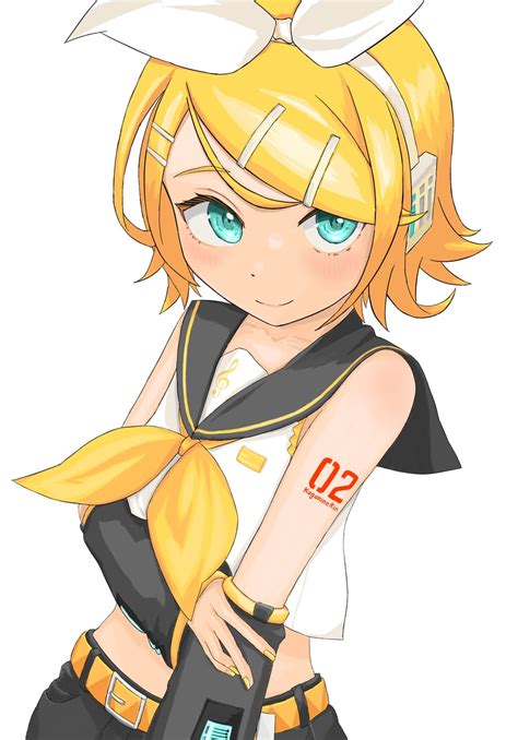 Kagamine Rin Vocaloid Drawn By Izki Danbooru