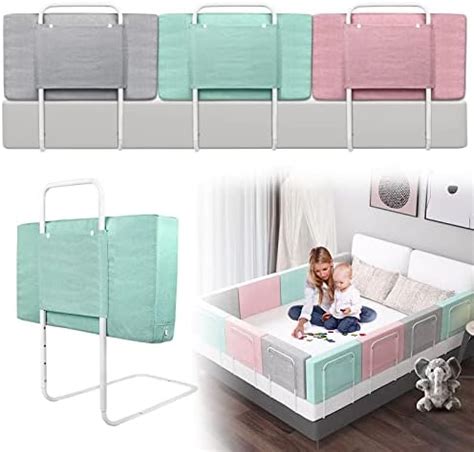 Uisebrt Barrière de lit pour enfant 60 cm Réglable en hauteur 5