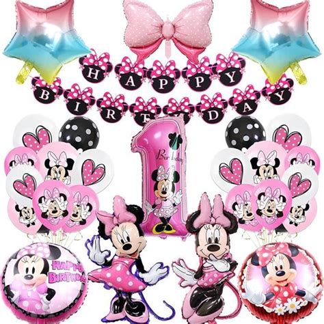 Decoration Anniversaire Minnie Ans Fille Kit Anniversaire Minnie