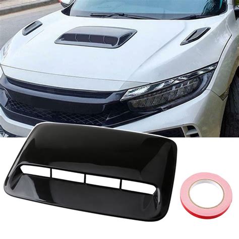 Hiussngha Air Outlet Cover Decoration Universal Car Hood Scoop Air Flow