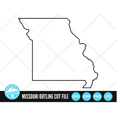 Missouri Outline Svg Files Missouri Cut Files United Sta Inspire