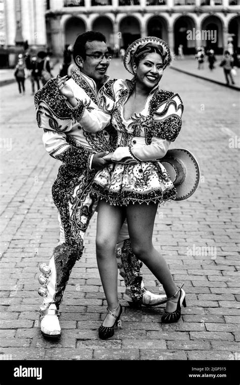 Young People From A Traditional Dance Troupe Perform In The Plaza De