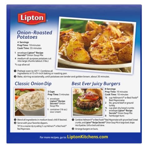 Lipton Recipe Secrets Onion Soup and Dip Mix, 2 oz - Kroger