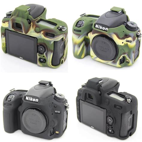 For Nikon D750 Soft Silicone Rubber Camera Protective Body Cover Case Skin In Camera Video Bags