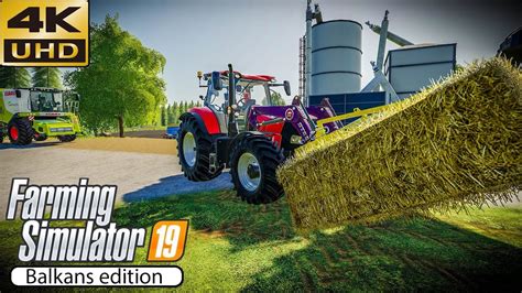 Balling Harvesting Silage Work Farming Simulator 2019 Timelapse