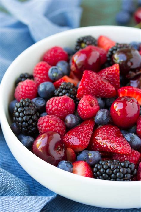 Best Berry Fruit Salad With Easy Honey Lime Dressing